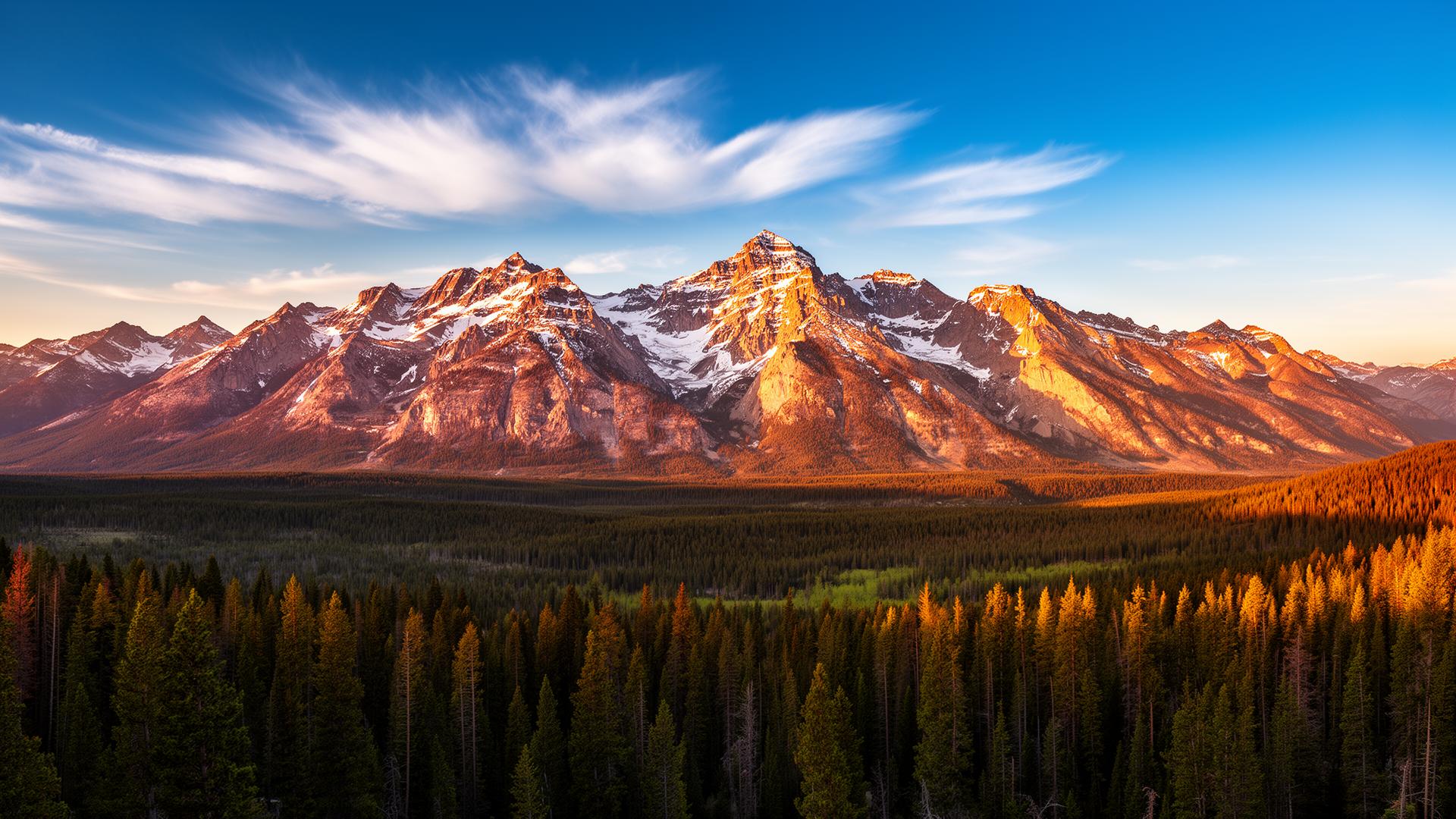 Colorado Rocky Mountains skyline